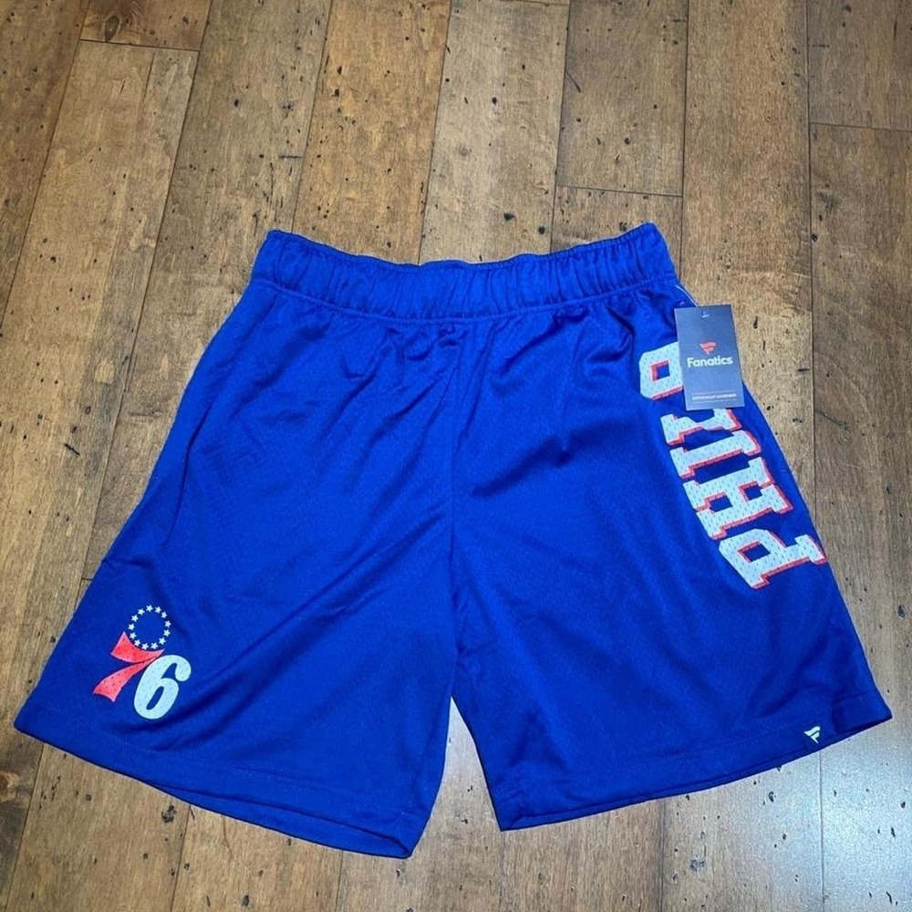 Philadelphia 76ers blue shorts Size L
